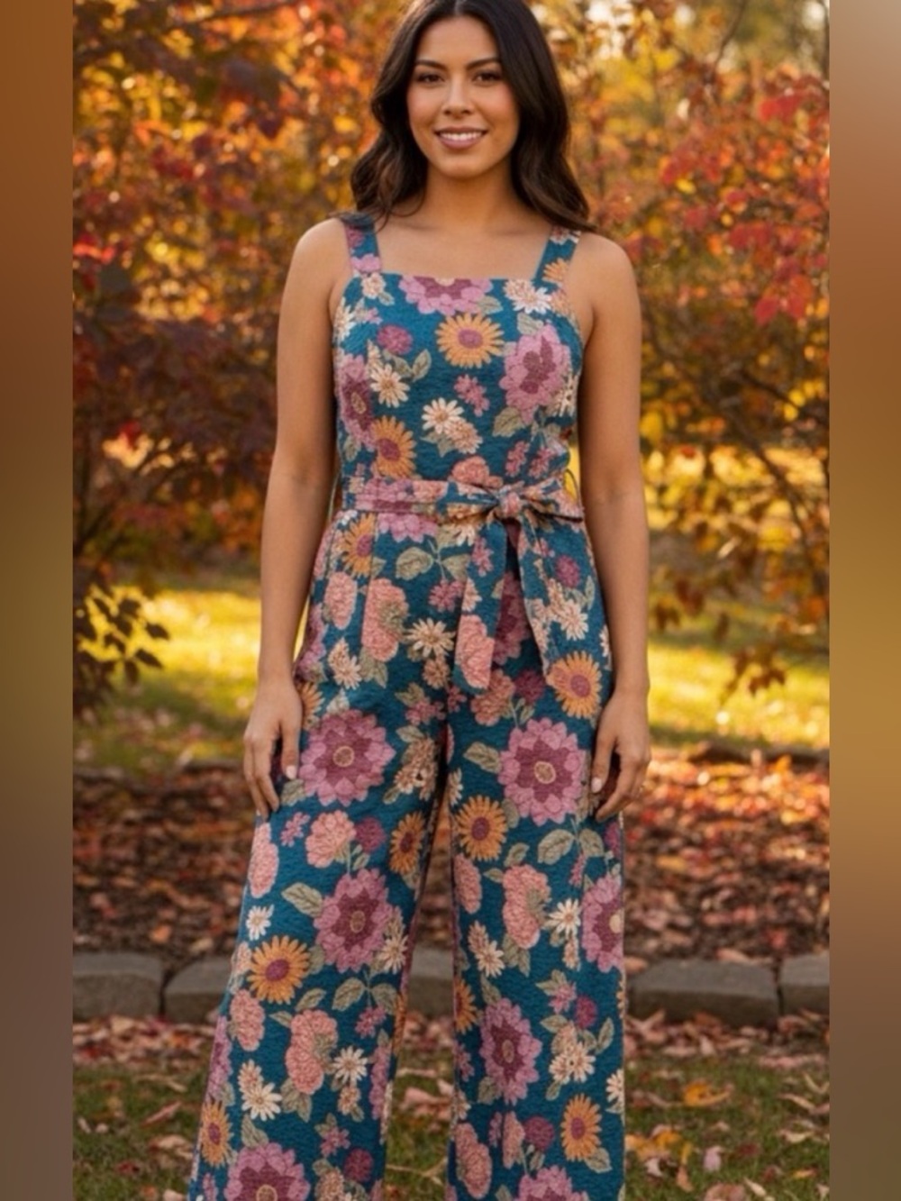 ModCloth x Princess Highway Hannah Floral Jumpsuit in Size US 10